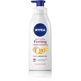 Nivea Q10 Firming stangrinantis kūno losjonas su argano aliejumi