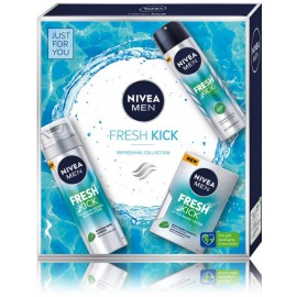 Nivea Men Fresh Kick rinkinys vyrams (antiperspirantas 150 ml. + skutimosi putos 200 ml. + losjonas po skutimosi 100 ml.)