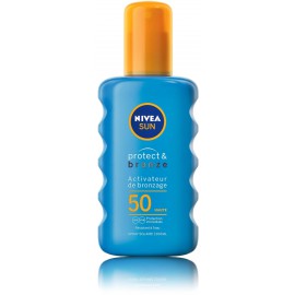 Nivea Sun Protect & Bronze SPF50 спрей-бальзам для тела, способствующий естественному загару