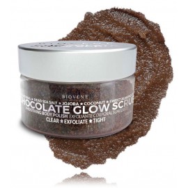 Biovene Chocolate Glow Scrub Smoothing Body Polish glotninantis kūno šveitiklis su Negyvosios jūros druska