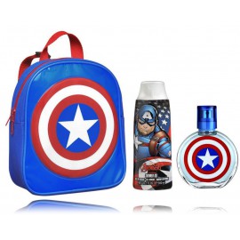 Marvel Captain America rinkinys vaikams (50 ml. EDT + 300 ml. dušo gelis + kuprinė)