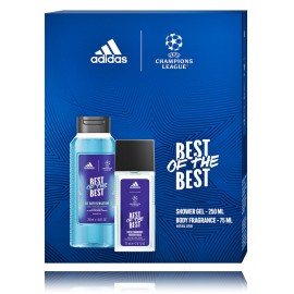 Adidas UEFA Champions League Best Of The Best rinkinys vyrams (75 ml. aromatizuotas dezodorantas + 250 ml. dušo gelis)