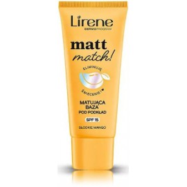 Lirene Matt Match! Sweet Mango SPF15 matinį efektą suteikianti makiažo bazė