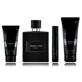 Mauboussin Pour Lui In Black rinkinys vyrams (100 ml. EDP + 20 ml. EDP + 90 ml. dušo gelis + 50 ml. dušo gelis)