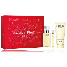 Calvin Klein Eternity For Women rinkinys moterims (100 ml. EDP + 10 ml. EDP + 200 ml. kūno losjonas)