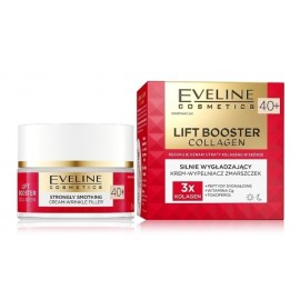 Eveline Lift Booster Collagen Strongly Smoothing Cream-Wrinkle Filler 40+ крем для лица против морщин