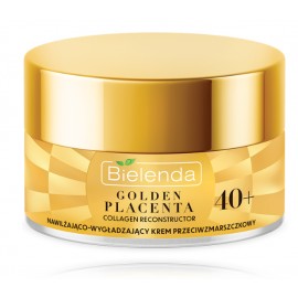 Bielenda Golden Placenta 40+ Moisturizing & Smoothing Cream drėkinantis ir glotninantis kremas nuo raukšlių brandžiai veido odai