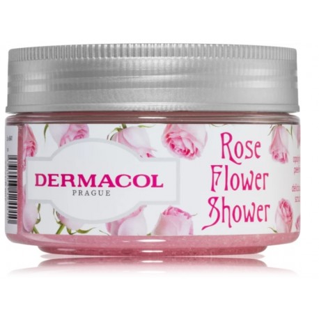 Dermacol Flower Shower Body Scrub Rose kūno šveitiklis