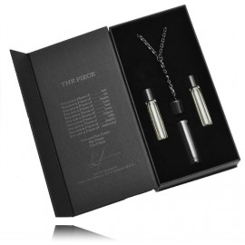 N.C.P. Olfactives 701 Leather & Vetiver rinkinys vyrams ir moterims (juodas aksesuaras + 2 x 4,9 ml. EDP)