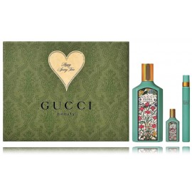 Gucci Flora Gorgeous Jasmine rinkinys moterims (100 ml. EDP + 10 ml. EDP + 5 ml. EDP)