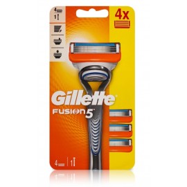 Gillette Fusion5 skustuvas ir 4 keičiamos galvutės