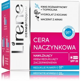 Lirene SPF20 paraudimą mažinantis apsauginis dieninis veido kremas