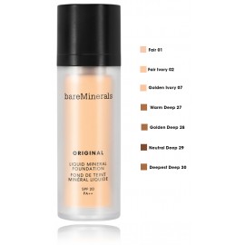 bareMinerals Original Liquid Mineral Foundation SPF20 skystas makiažo pagrindas