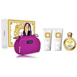 Versace Eros Pour Femme набор для женщин (100 мл. EDT + 100 мл. гель для душа + 100 мл. лосьон для тела + косметичка)