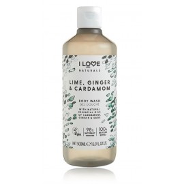 I Love Naturals Lime, Ginger & Cardamon Body Wash dušo gelis