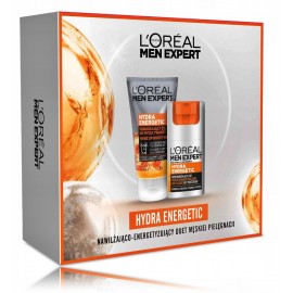 L'OREAL Hydra Energetic набор для мужчин (средство для умывания лица 100 мл. + крем для лица 50 мл.)