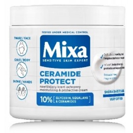 Mixa Ceramide Protect Moisturizing & Protective Cream drėkinantis ir apsaugantis kremas labai sausai odai