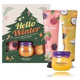 Frudia Hello Winter rinkinys moterims (10 ml. lūpų balzamas + rankų kremas 2 x 30 ml.)