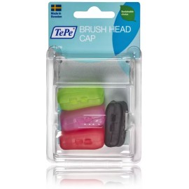 TePe Brush Head Cap dantų šepetuko dangtelis 4 vnt.