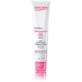 Topicrem Hydra+ Light Moisturizing Radiance lengvas, drėkinamasis veido kremas jautriai, normaliai ir mišriai odai