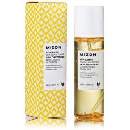 Mizon Vita Lemon Sparkling Toner Moisturizing & Glow Skin drėkinantis ir šviesinantis tonikas pavargusiai veido odai