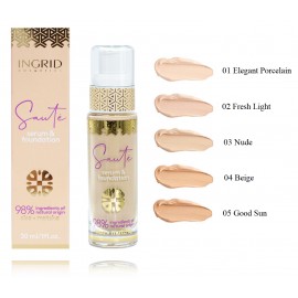 Ingrid Sauté Serum & Foundation skystas makiažo pagrindas su serumu