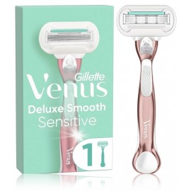 Gillette Venus Extra Smooth Sensitive Rose Gold skutuvas ir keičiama galvutė