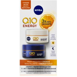 Nivea Q10 Energy rinkinys moterims (dieninis veido kremas 50 ml. + naktinis veido kremas 50 ml.)