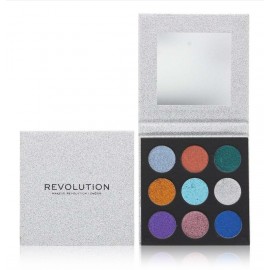 Makeup Revolution Pressed Glitter Palette Illusion akių šešėlių paletė
