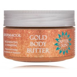 Dermacol After Sun Regenerating & Shimmering Gold Body Butter kūno sviestas po deginimosi