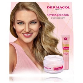 Dermacol Collagen+ rinkinys veido priežiūrai (50 ml. kremas + 15 ml. paakių ir lūpų kontūro kremas)