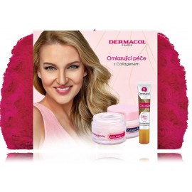 Dermacol Collagen+ rinkinys moterims (50 ml. dieninis kremas + 50 ml. naktinis kremas + 12 ml. serumas + kosmetinė)