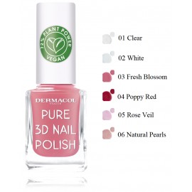 Dermacol Pure 3D Nail Polish nagų lakas