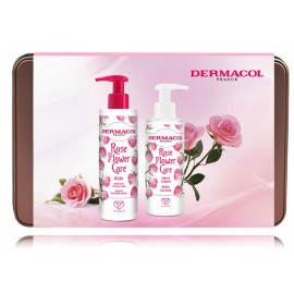 Dermacol Flower Care Rose rinkinys kūno priežiūrai (250 ml. skystas muilas rankoms + 150 ml. rankų kremas)