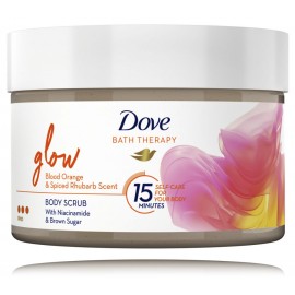 Dove Bath Therapy Glow Blood Orange & Spiced Rhubarb Body Scrub kūno šveitiklis