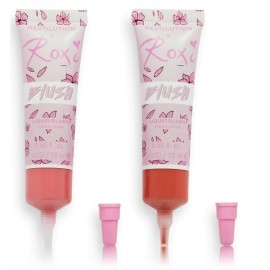 Makeup Revolution X Roxi Cherry Blossom Liquid Blush Duo skystų skaistalų rinkinys (2 x 15 ml.)