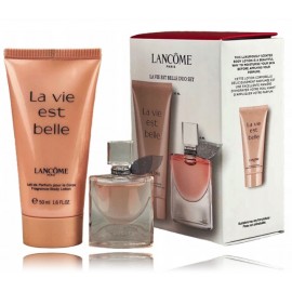 Lancome La Vie Est Belle rinkinys moterims (4 ml. EDP + 50 ml. kūno losjonas)