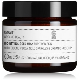 Evolve Organic Beauty Bio-Retinol Gold Mask skaistinanti veido kaukė