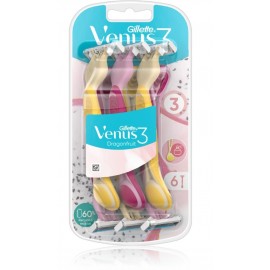 Gillette Venus3 Dragonfruit skutimosi peiliukai moterims