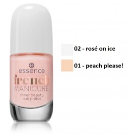 Essence French Manicure Sheer Beauty Nail Polish nagų lakas prancūziškam manikiūrui