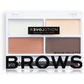 Makeup Revolution Colour Cult Medium Brow Palette antakių priežiūros rinkinys