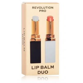 Makeup Revolution Pro Lip Balm Duo Set lūpų balzamų rinkinys (2 x 2,7 g.)