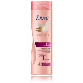 Dove Body Love Glow & Shine Body Lotion spindesio suteikiantis kūno losjonas moterims