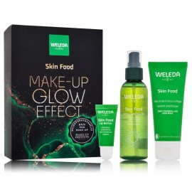 Weleda Skin Food Make-up Glow Effect odos priežiūros rinkinys (8 ml. lūpų sviestas + 75 ml. kremas + 100 ml. sausas aliejus)