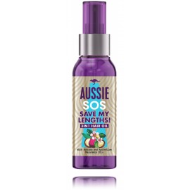 Aussie SOS Save My Lengths! 3in1 Hair Oil aliejus ilgiems ir pažeistiems plaukams