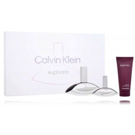 Calvin Klein Euphoria rinkinys moterims (100 ml. EDP + 30 ml. EDP + 100 ml. kūno losjonas)