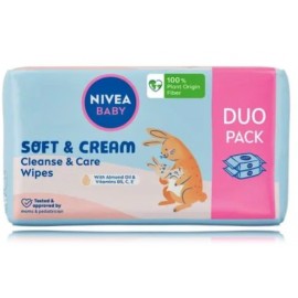 Nivea Baby Soft&Cream drėgnos servetėlės kūdikiams