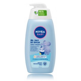 Nivea Baby 2in1 kūno ir plaukų prausiklis su migdolų aliejumi