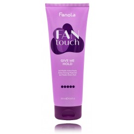 Fanola Fan Touch Give Me Hold Extra Strong Fluid Gel ypač stiprios fiksacijos skystas gelis plaukams