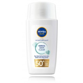 NIVEA Sun UV Face Derma Blemish Control Fluid SPF50+ apsauginis veido fluidas nuo saulės